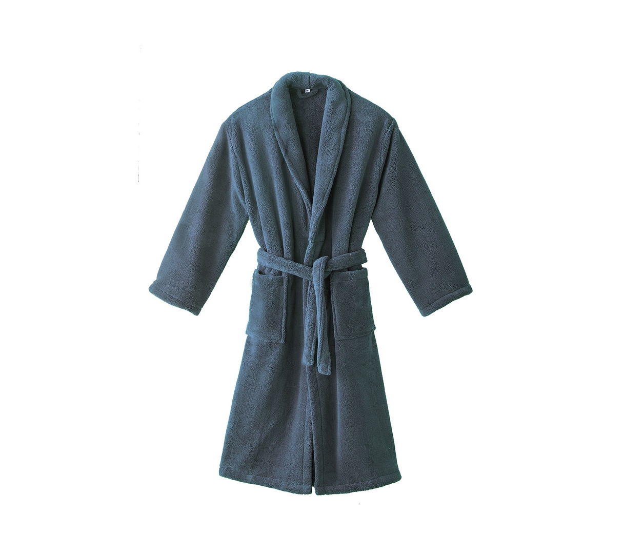 Peignoir ATHENA Anthracite Microfibre moelleux - BLANC DES VOSGES