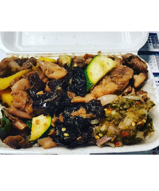 Sauté de poulet ananas, riz