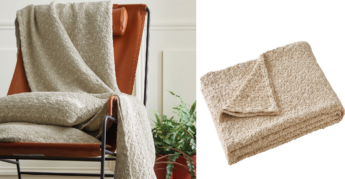 Jeté de lit EVEREST CHANVRE avec 2 coussins
