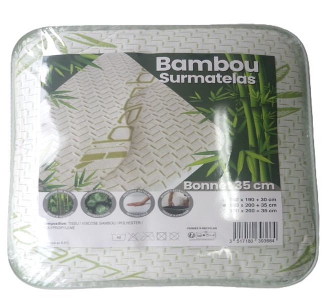 Protège matelas Bambou bonnet 30cm