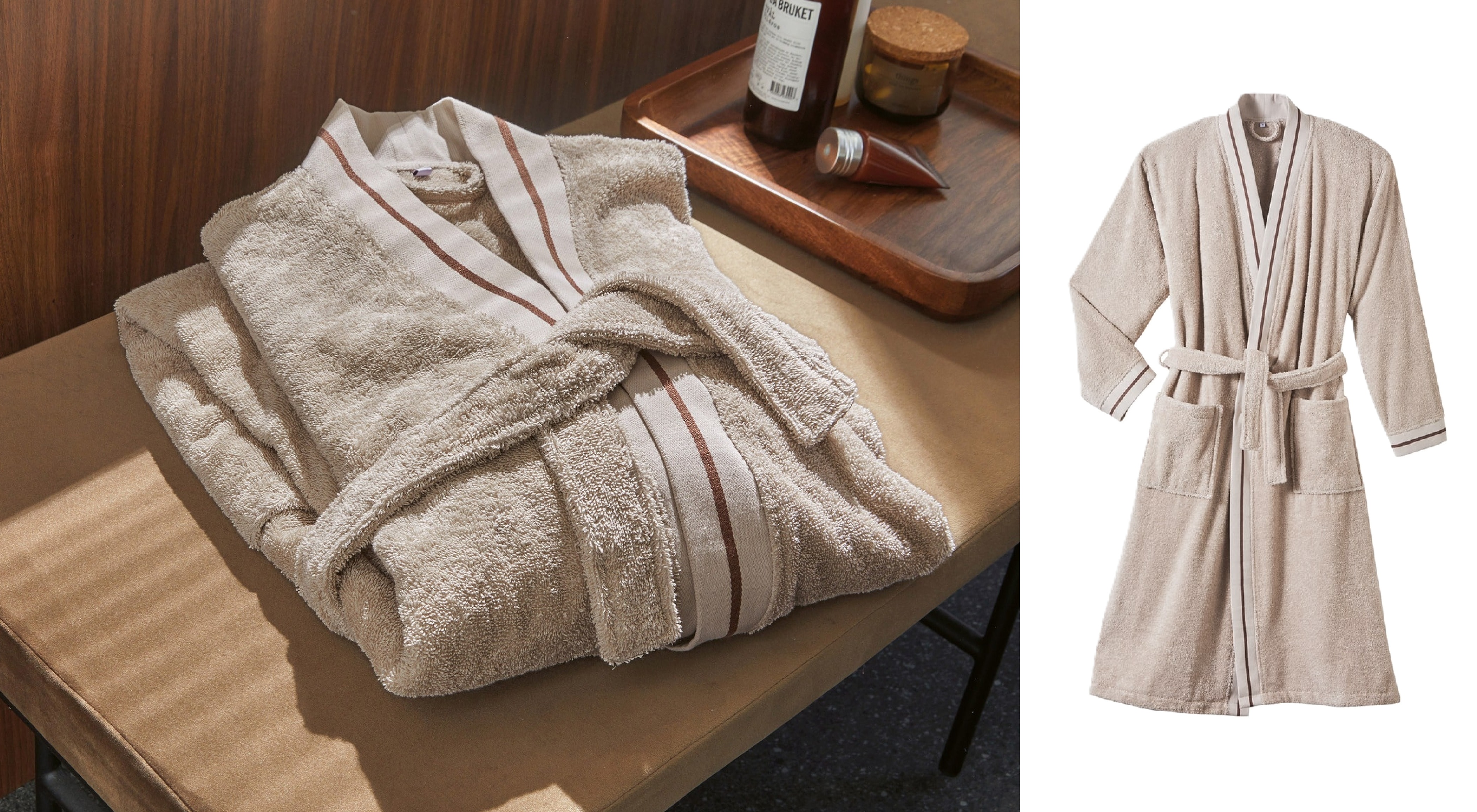Paignoir KIMONO PLAISANCE Sable